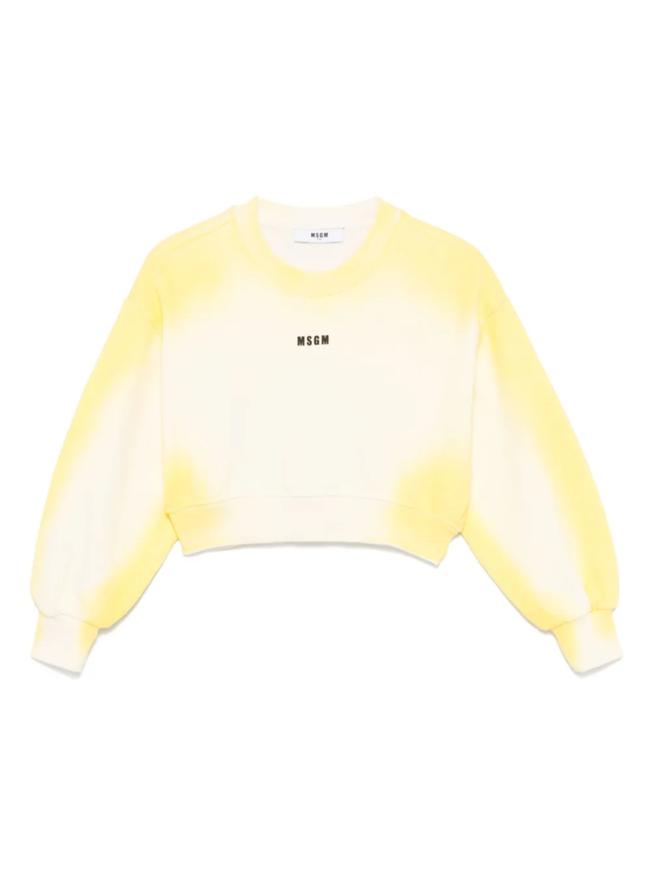 

Детская толстовка с принтом тай-дай MSGM MSGM Kids, желтый