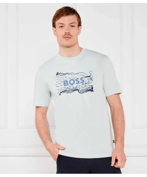 

Футболка te_logospace Regular fit Boss Orange, синий