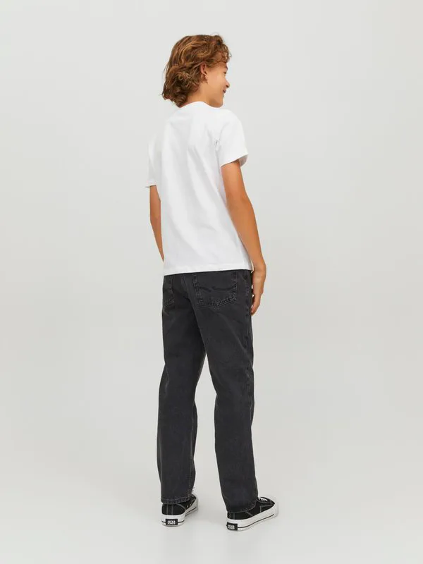 Джинсы свободного кроя криса Jack & Jones Junior, Black Denim — фото 3
