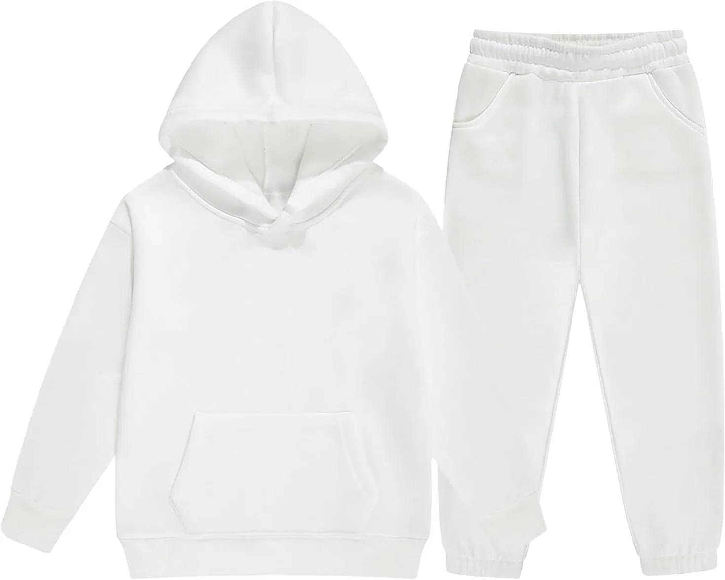 Детский спортивный костюм из флиса, Generic, 2 предмета, A-white