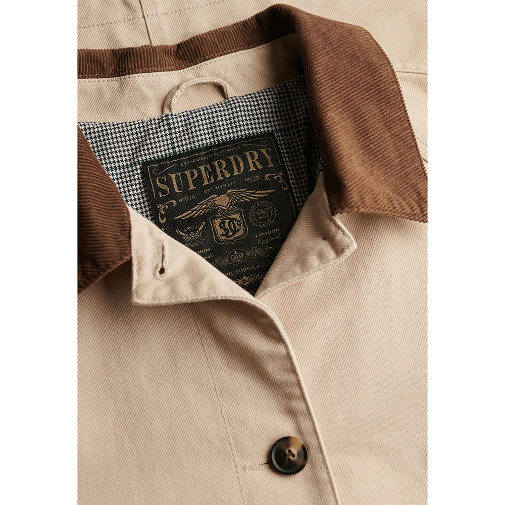 Куртка Superdry Estate Cotton Barn, бежевый — фото 2