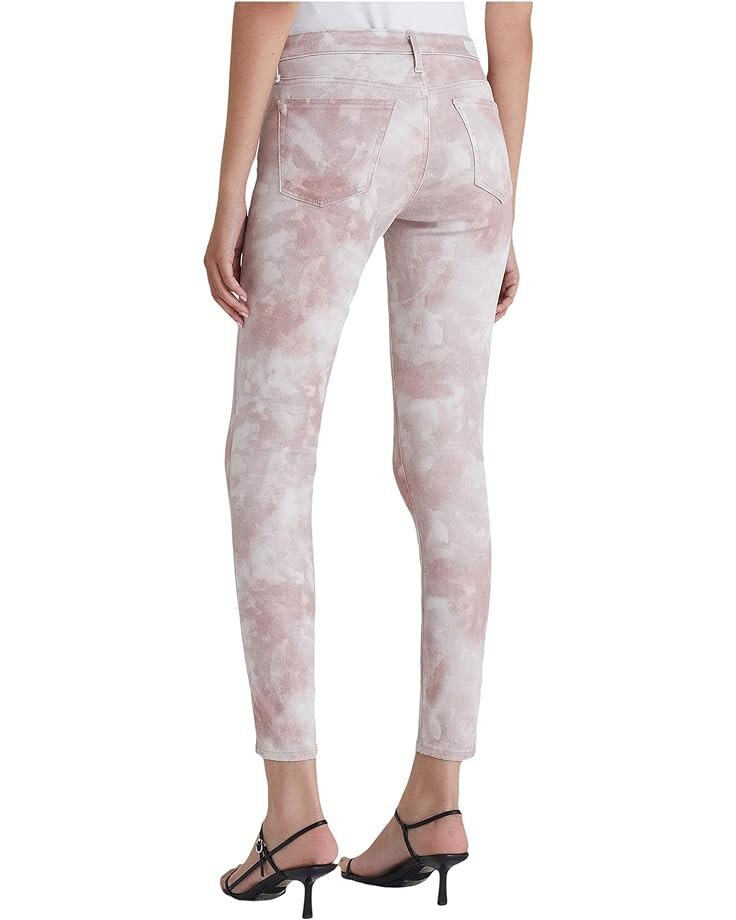 

Брюки AG Jeans Leggings Ankle in Abstract Tie-Dye Rocky Mauve, цвет Abstract Tie-Dye Rocky Mauve