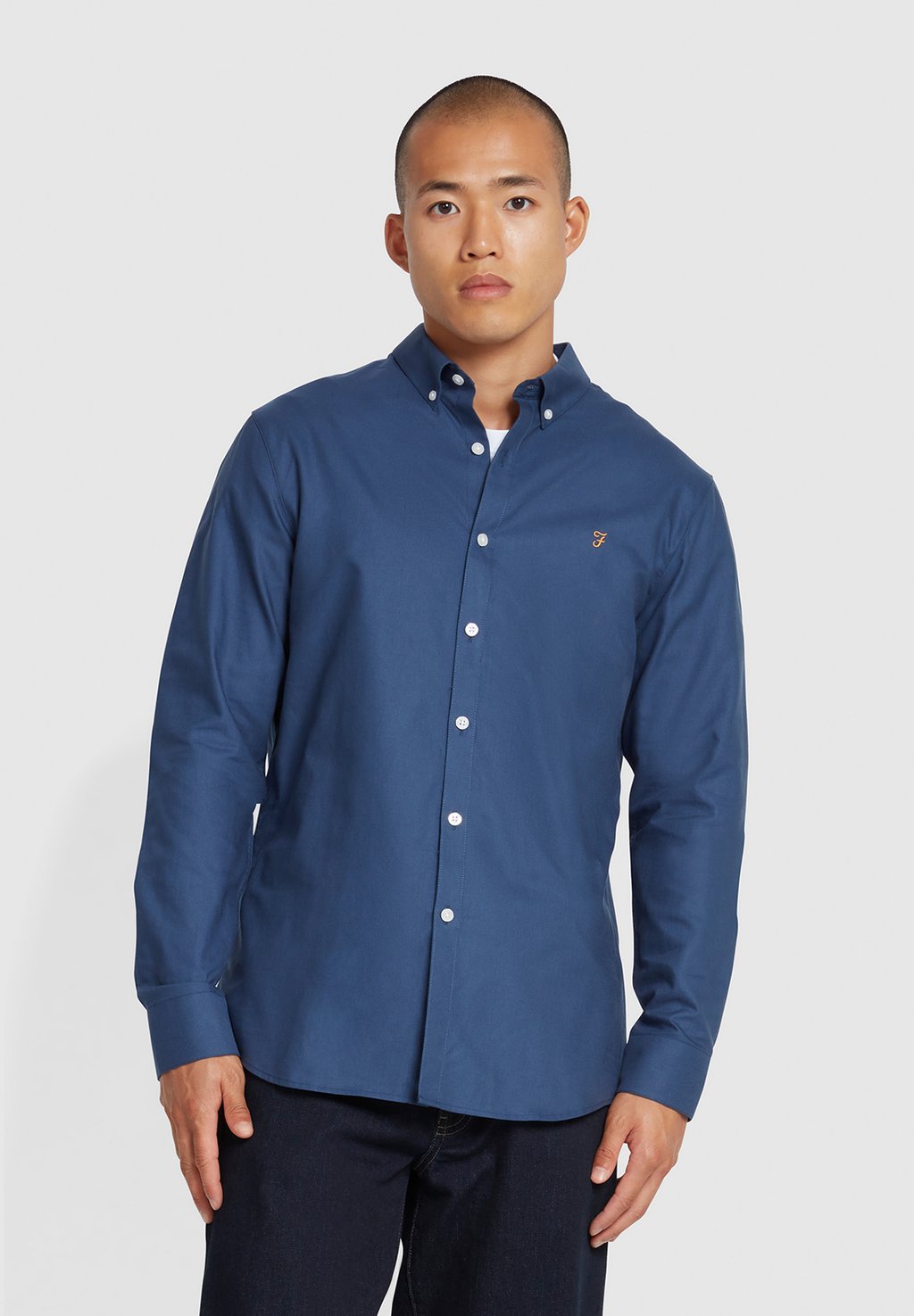 

Рубашка BREWER SLIM FIT OXFORD SHIRT Farah, синий