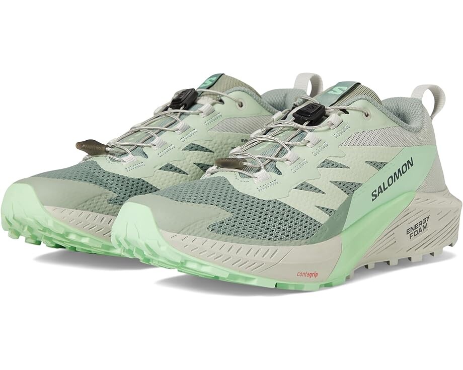 

Кроссовки Salomon Sense Ride 5, цвет Lily Pad/Metal/Green Ash