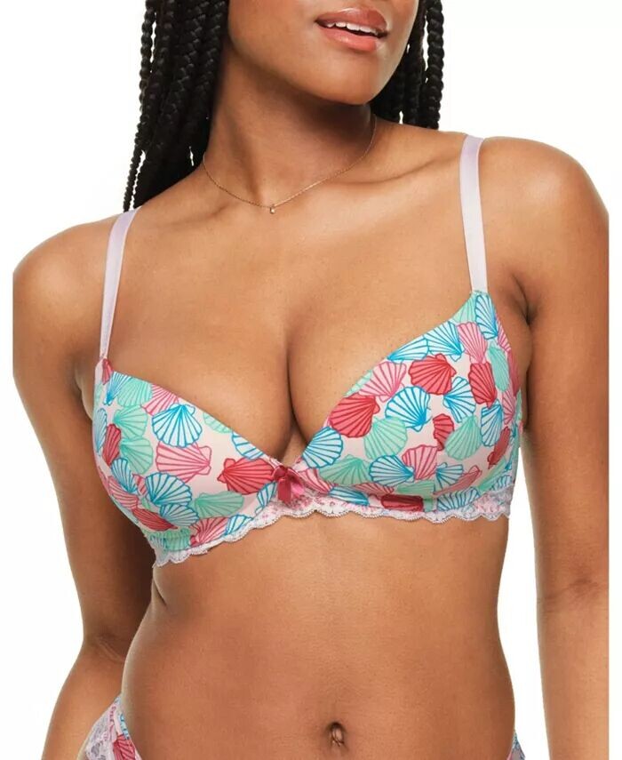 

Женский бюстгальтер Shea Push Up с глубоким вырезом Adore Me, розовый