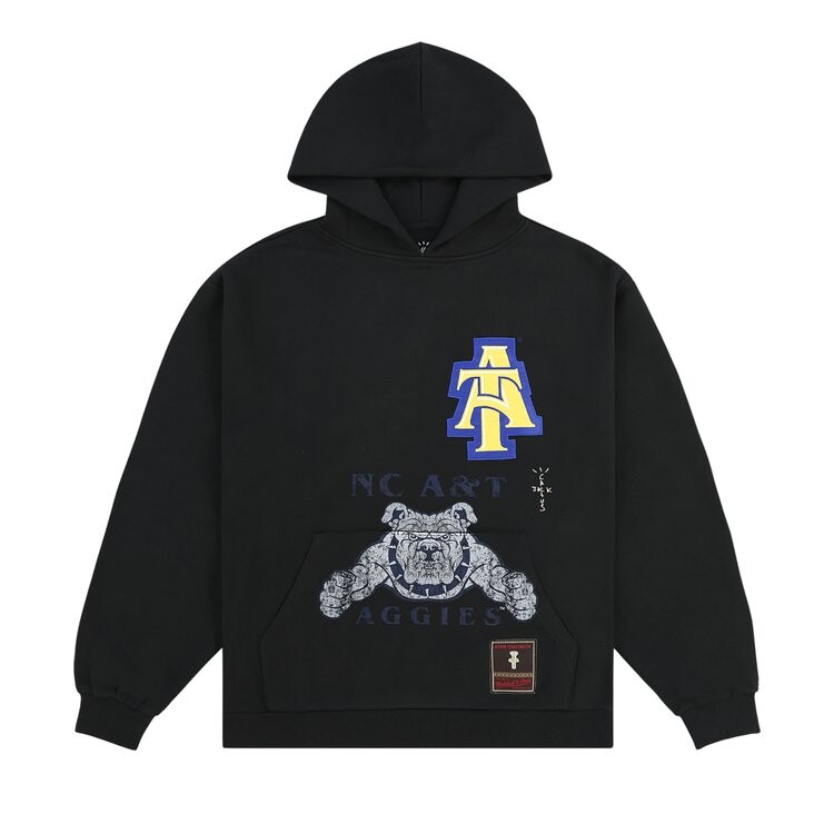 

Худи Cactus Jack By Travis Scott Cactus Jack by Travis Scott x Mitchell & Ness North Carolina A&T University Hoodie, черный