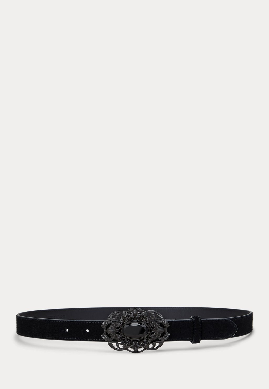 

Ремень STONE BUCKLE SUEDE SKINNY BELT Lauren Ralph Lauren, черный