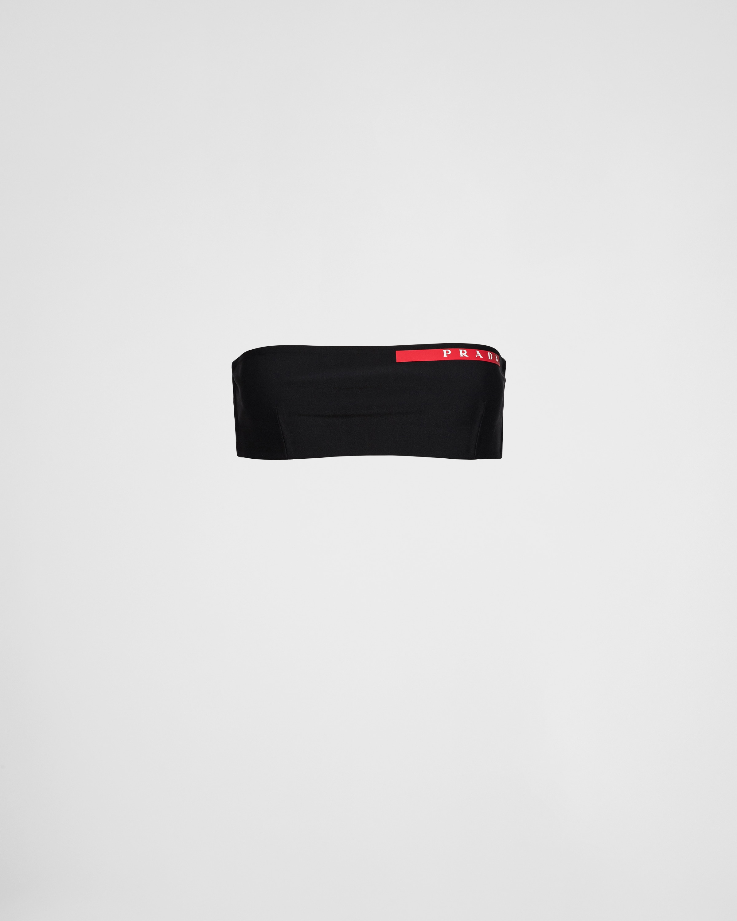 

Топ для купальника из эластичного джерси Prada, черный