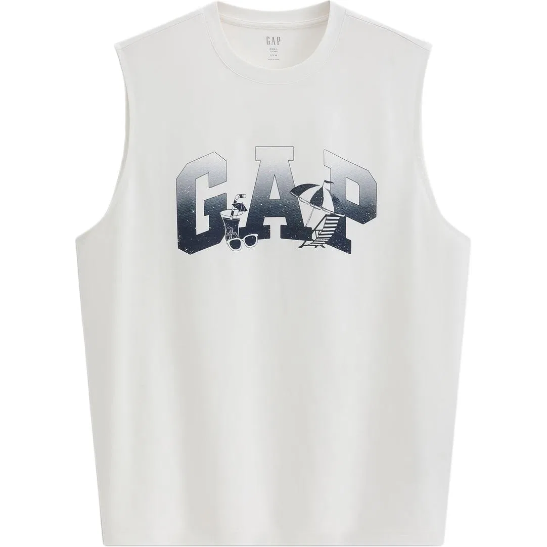Майка GAP с круглым вырезом белая