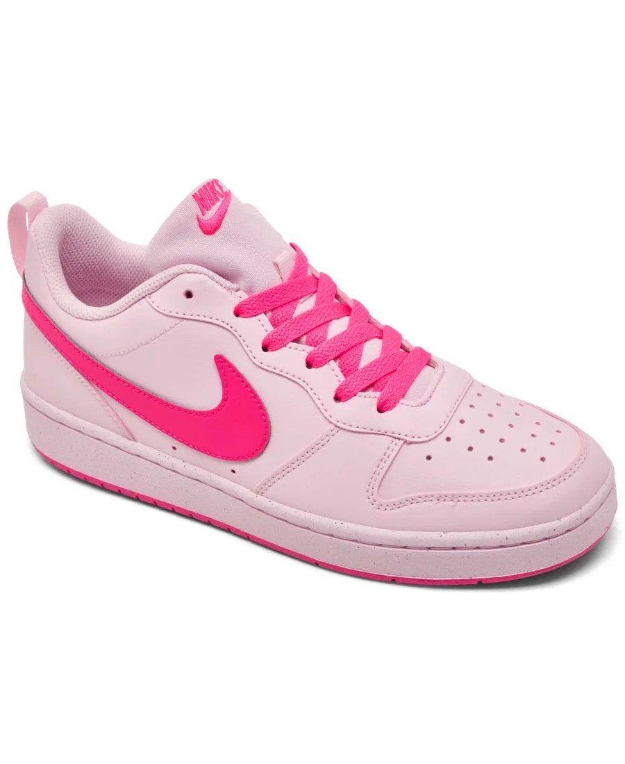 Детские повседневные кроссовки Big Kids Court Borough Low Recraft от Finish Line Nike, розовый