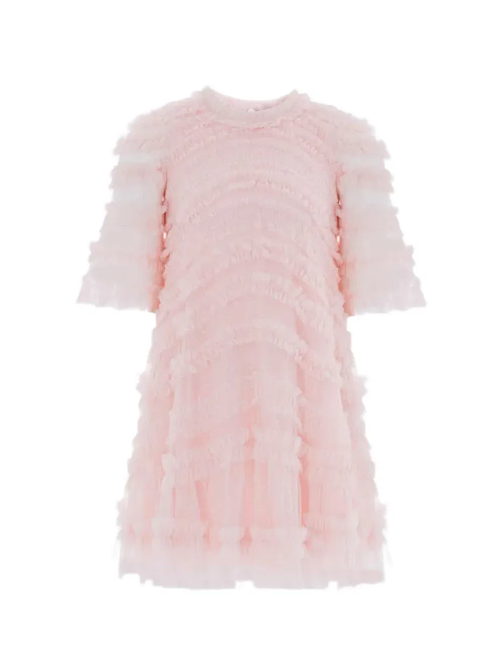 Платье с оборками Needle & Thread Kids, розовый