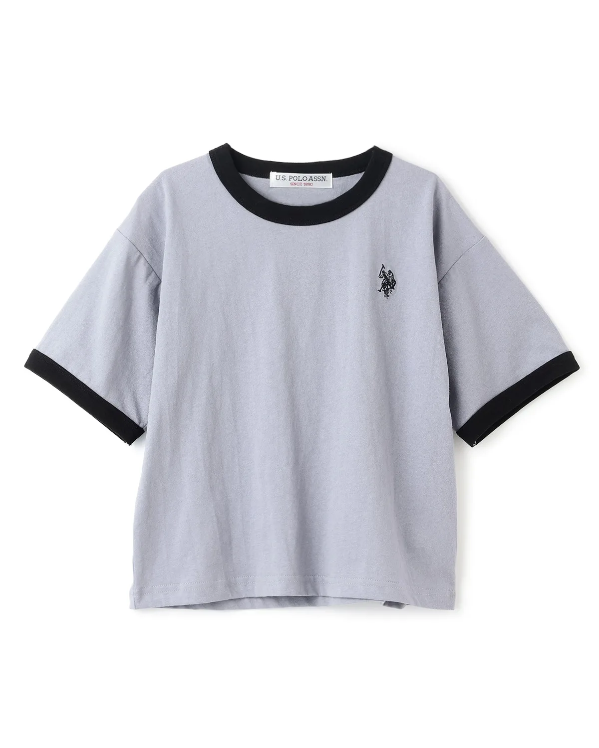 Детская футболка U.S. POLO ASSN. широкого кроя с логотипом чёрная — фото 4
