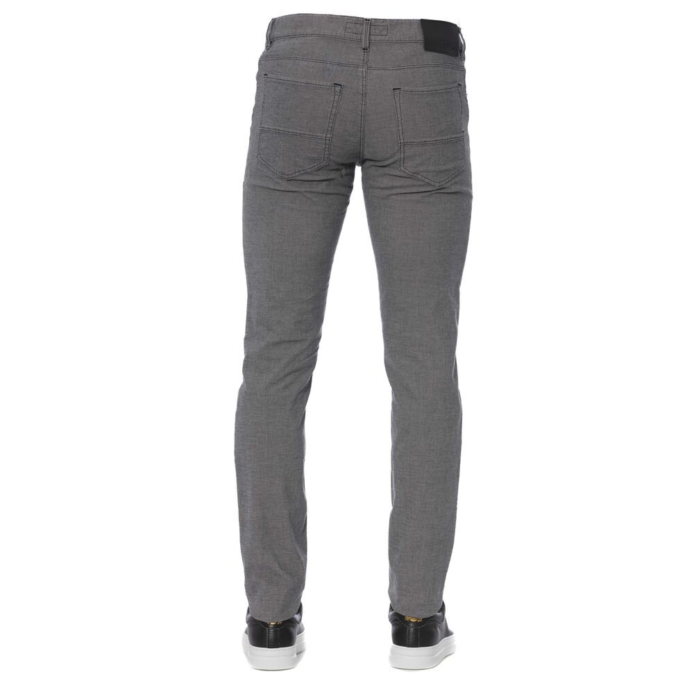 

Trussardi Jeans Элегантные мужские брюки из смесового хлопка, серый