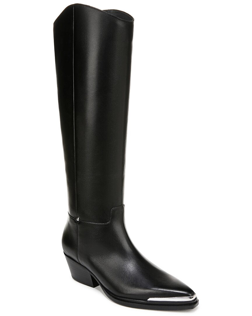 Franco Sarto Billie Широкие кожаные сапоги, черный