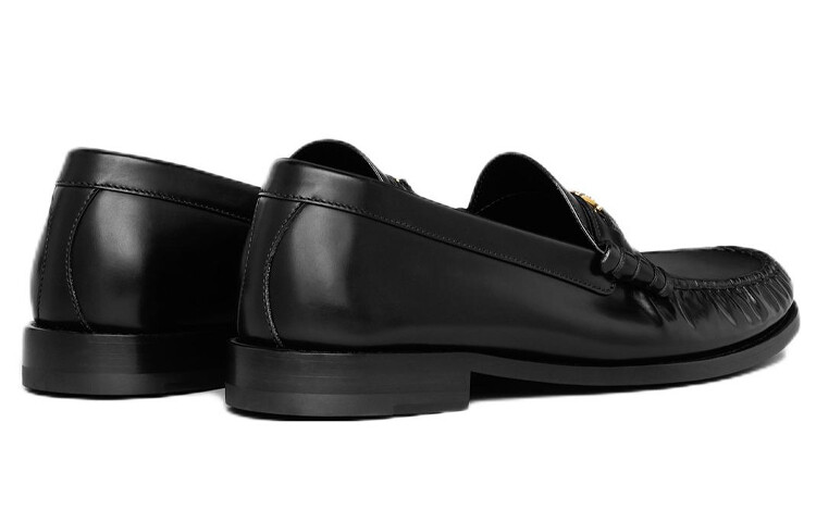Туфли мужские Celine с эффектом гормошки, черный — фото 4