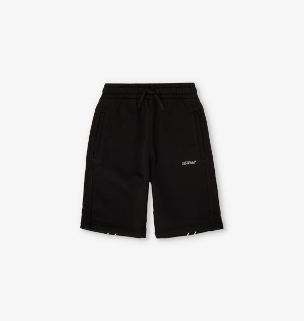 

Спортивные шорты из хлопкового трикотажа с диагональным узором 6-12 лет Off-White C/O Virgil Abloh, белый