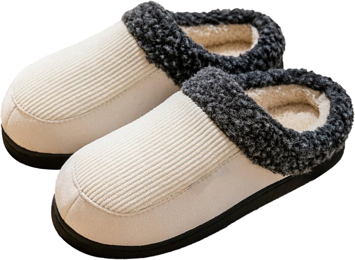 

Мужские домашние кожаные тапочки, против скольжения, с хлопком и льном, для дома и улицы, сандалии, открытый носок, против царапин Generic, белый