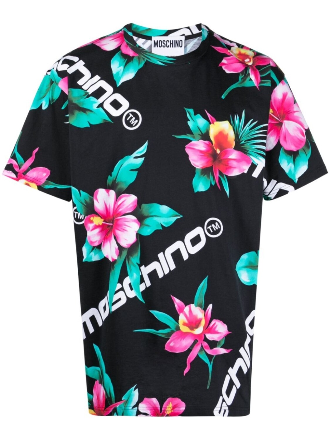 

Moschino футболка с логотипом, черный