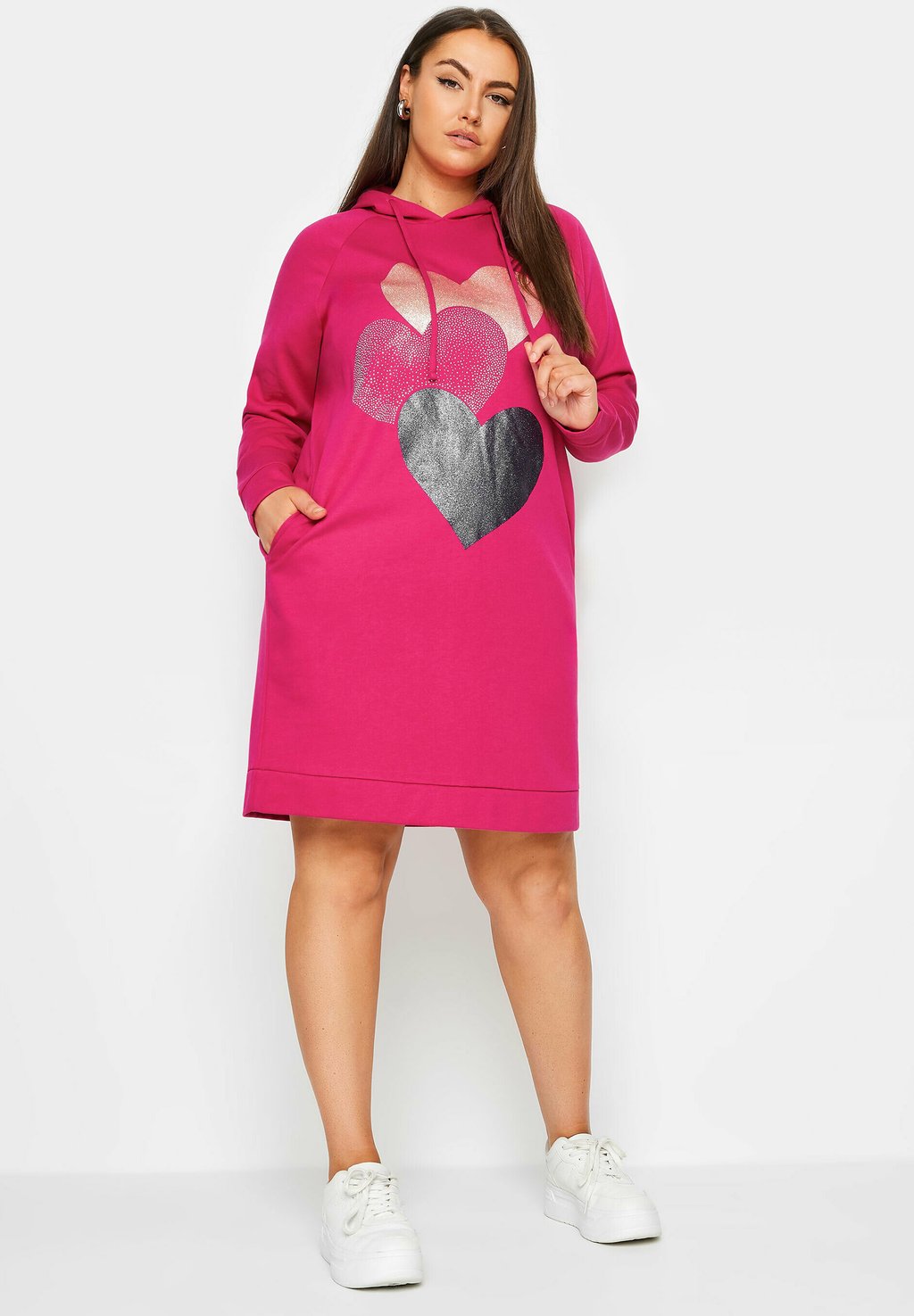 

Повседневное платье Yours Clothing, розовый