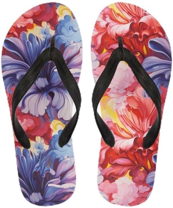 

Женские плетеные шлепанцы Tribal с клубникой Koi, унисекс, мягкие тапочки, радужные пляжные летние повседневные шлепанцы для ванной Semiouray, Colorful Floral Painting