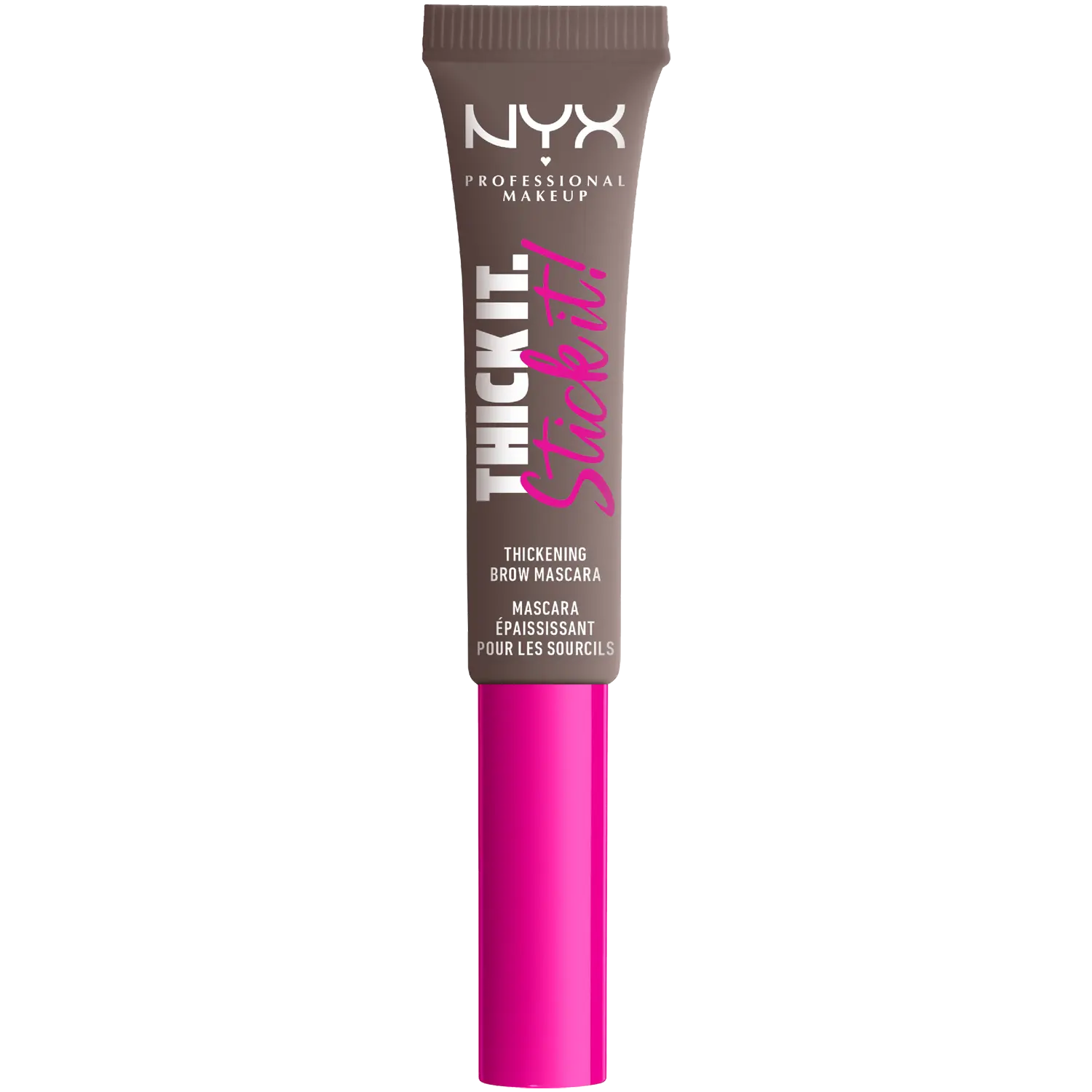 

Веганский гель-тушь для бровей пепельно-коричневый Nyx Professional Makeup Thick It. Stick It., 7 мл