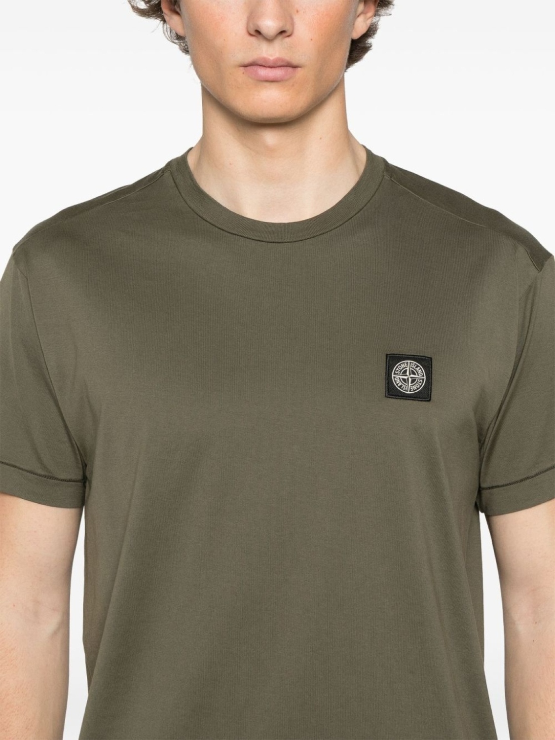 Stone Island футболка 2100039, зеленый — фото 4