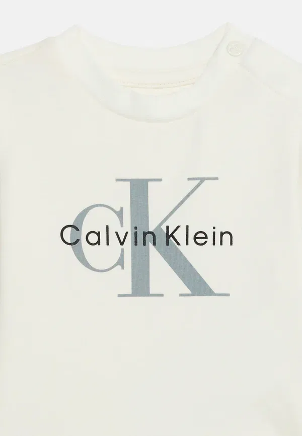 Топ с длинным рукавом Monologo Calvin Klein Jeans, тофу — фото 3