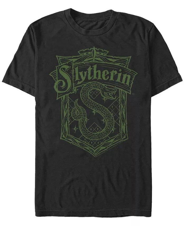 

Мужская футболка с короткими рукавами и логотипом Slytherin Crest Fifth Sun, черный