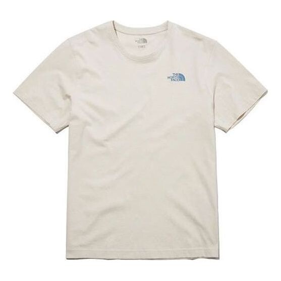 

Футболка basic cotton t-shirt 'beige' The North Face, бежевый