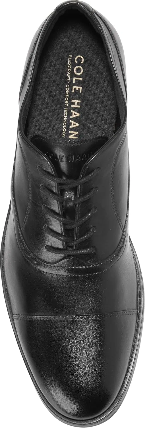 Мужские оксфорды Cole Haan Newmark Grand Cap Toe, Black — фото 3