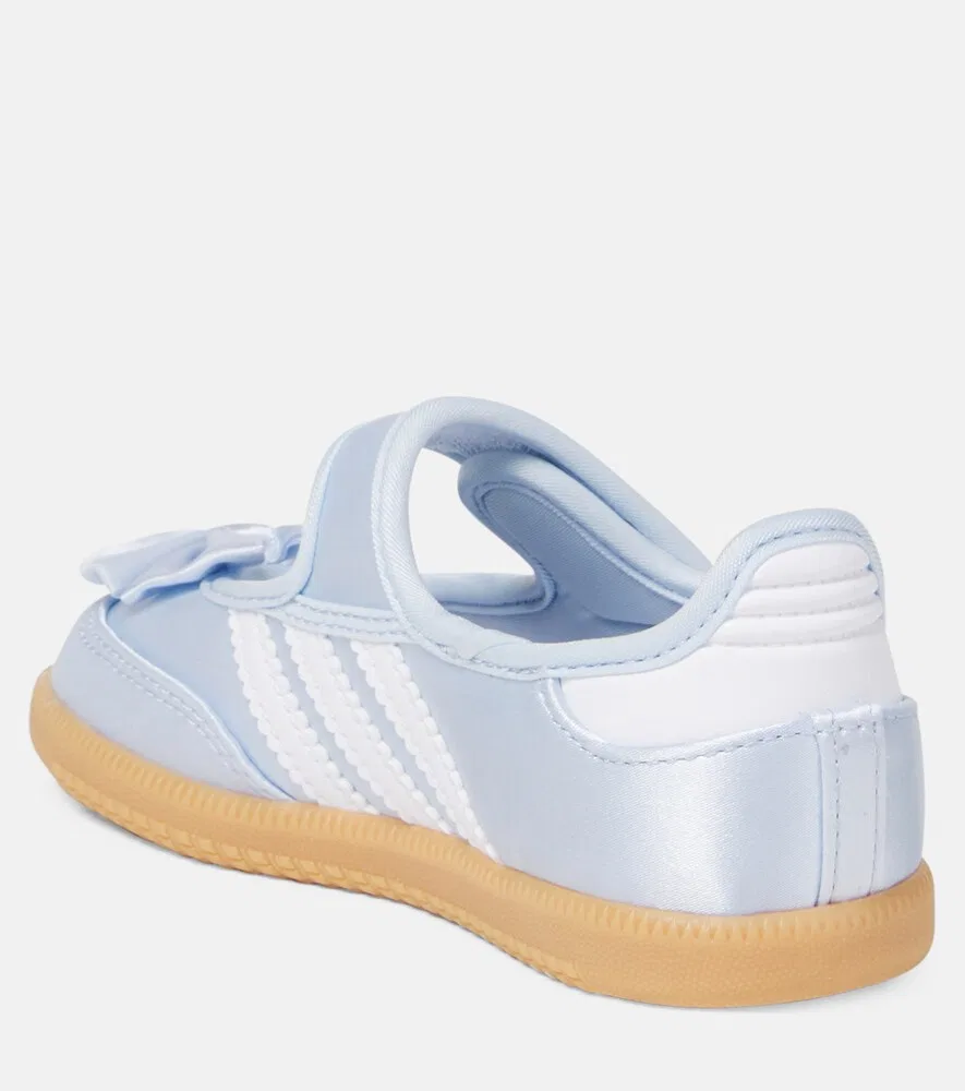 Атласные балетки Мэри Джейн от Disney Samba Adidas Originals Kids, синий — фото 2