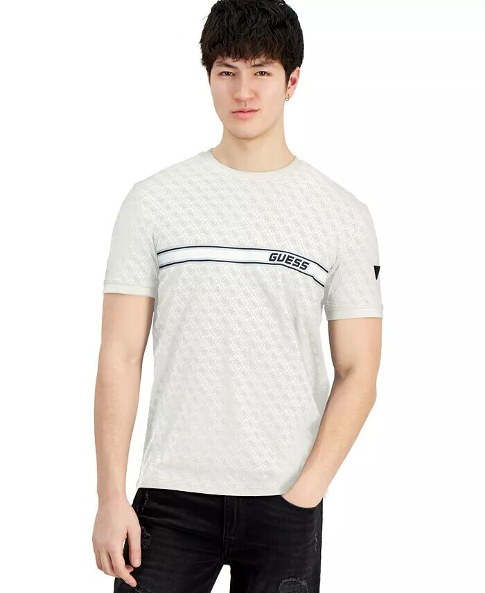 

Мужская футболка Eco Jamey с логотипом GUESS, белый
