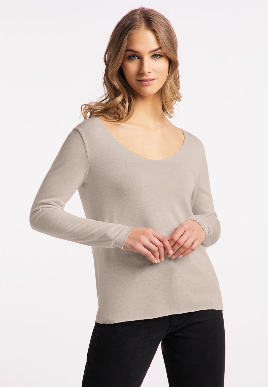 

Топ Frieda & Freddies Long sleeved top, Hellbeige/Mottled Beige