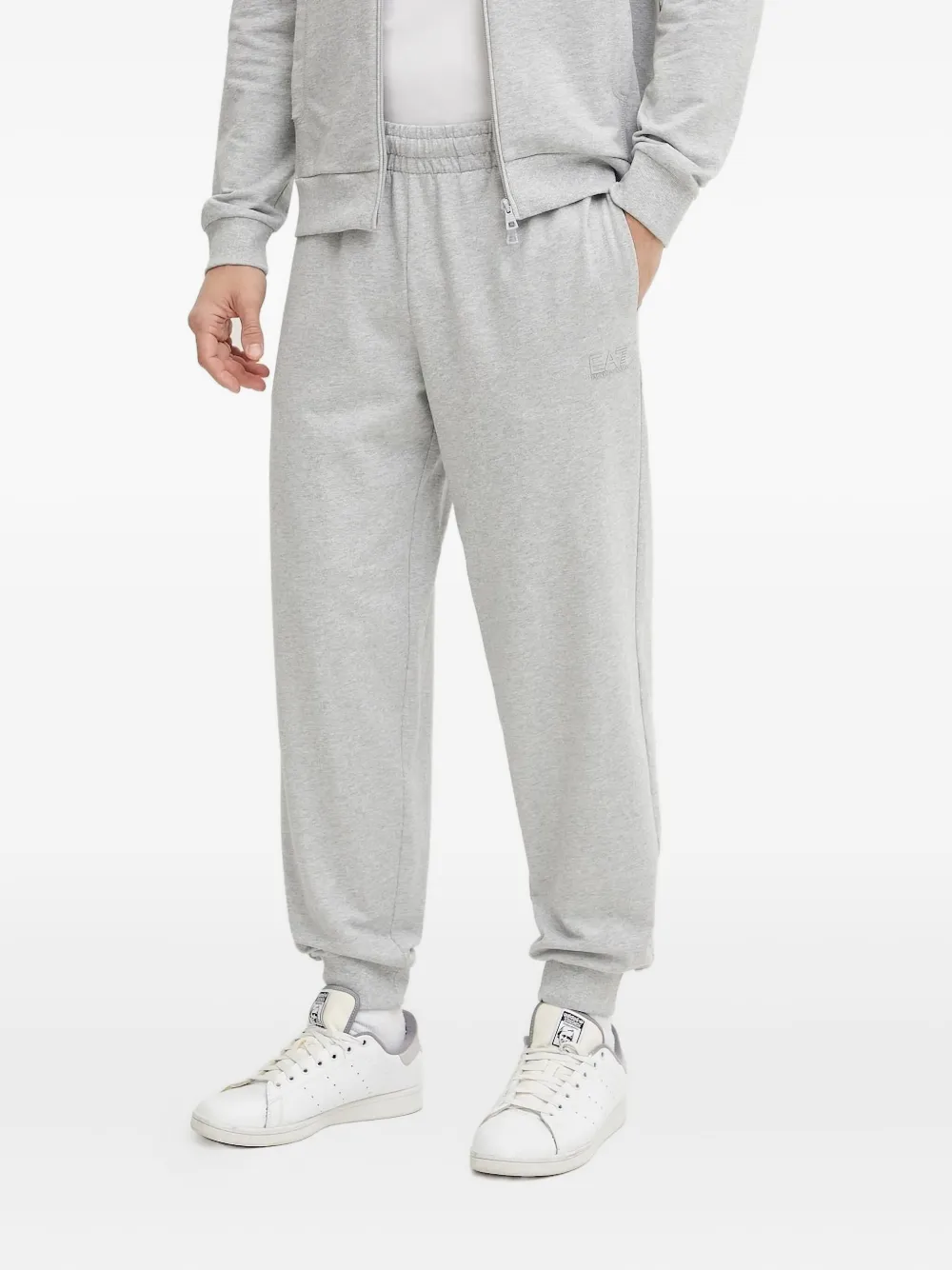 

Спортивные брюки с вышитым логотипом Ea7 Emporio Armani, серый