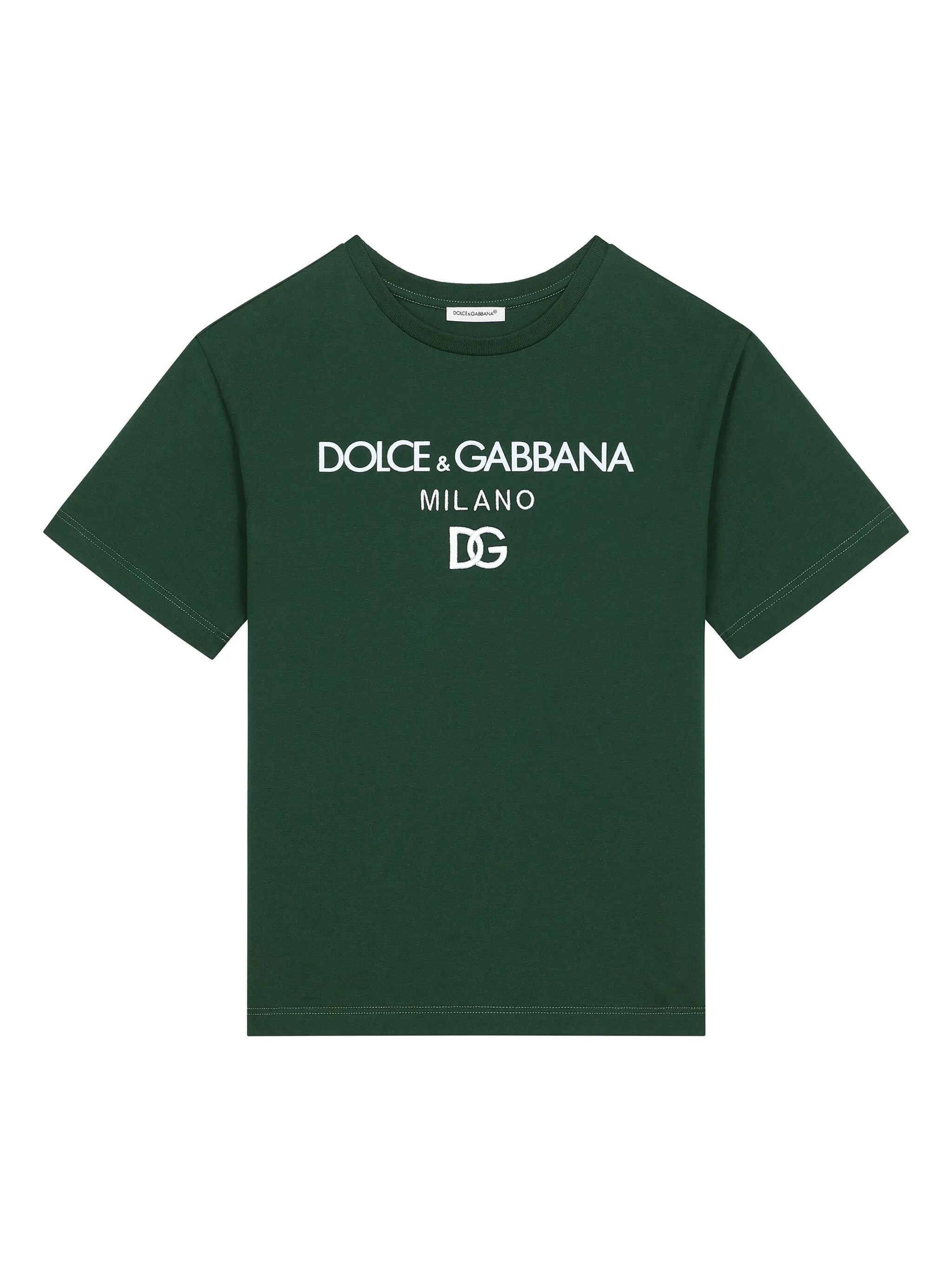 

Футболка с логотипом Dolce & Gabbana Kids, зеленый