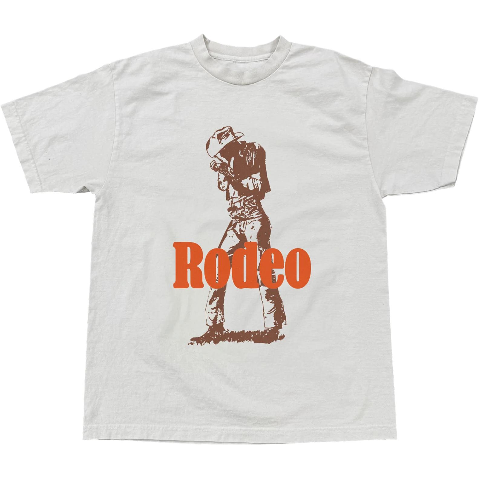 

Футболка унисекс FW25 RODEO 10 YEARS COWBOY Travis Scott, белый