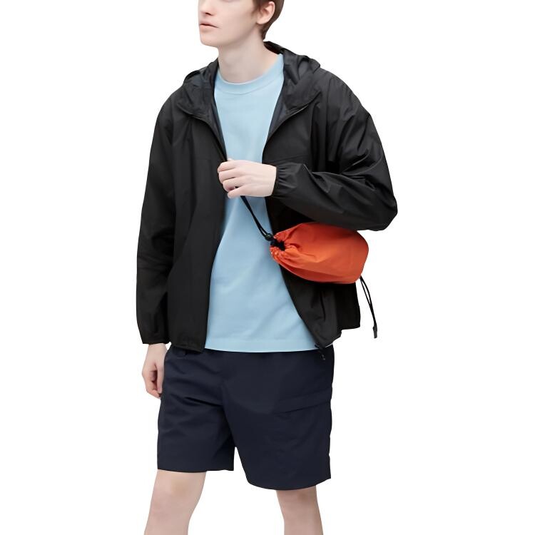 

Куртка унисекс черная Uniqlo, черный