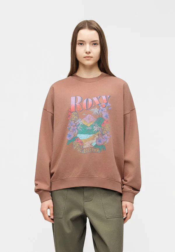 

Толстовка с круглым вырезом большого размера lineup Roxy, Brownie, Коричневый, Толстовка с круглым вырезом большого размера lineup Roxy, Brownie