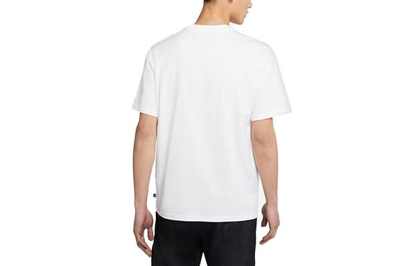 Футболка sb skateboard solid color loose sports skateboard white Nike, белый — фото 2