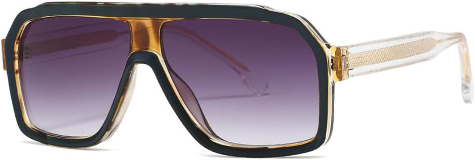 

Солнцезащитные очки UV400 - увеличенного размера, в стиле панк, с градиентным переходом цвета, для женщин и мужчин, для бега и занятий спортом на открытом воздухе UYPTK, Black Gray