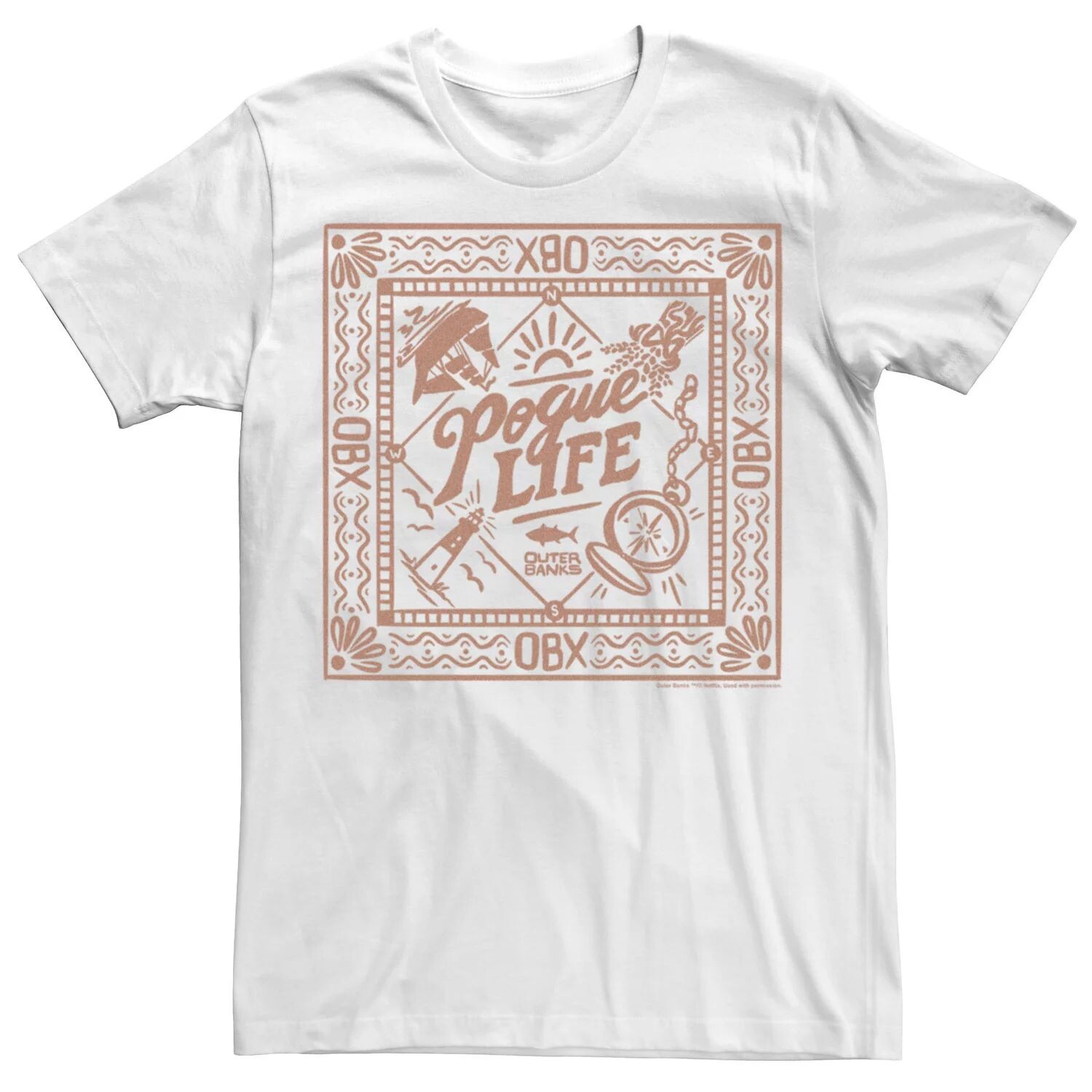 

Мужская футболка с логотипом Outer Banks Rogue Life Licensed Character