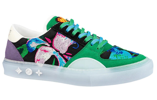 Кроссовки ollie sneakers 'green paint style' Louis Vuitton, зеленый — фото 2