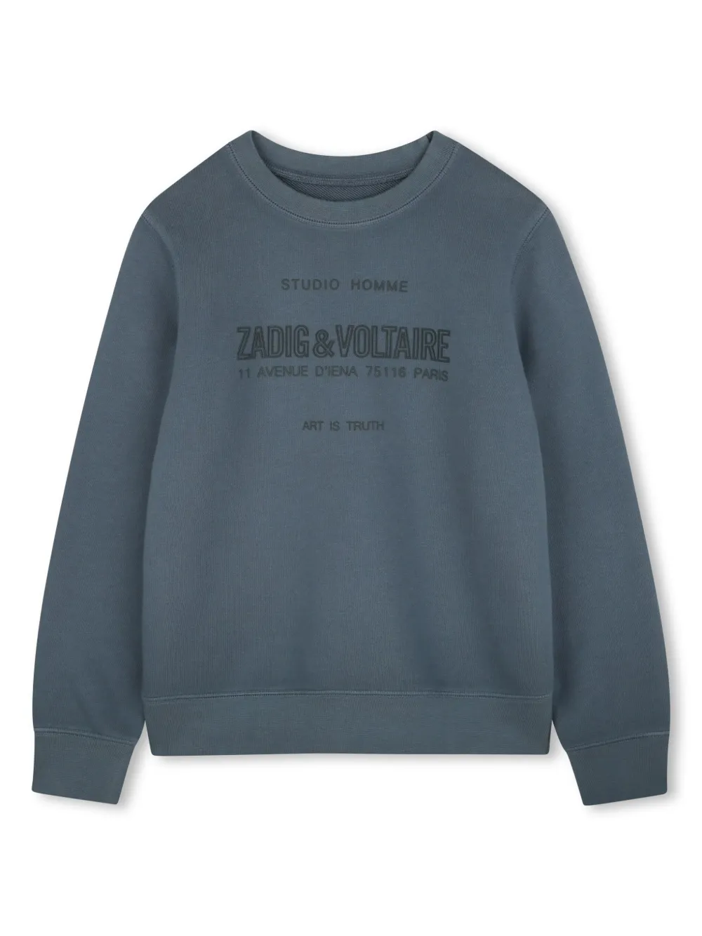 

Толстовка с логотипом Zadig & Voltaire Kids, серый