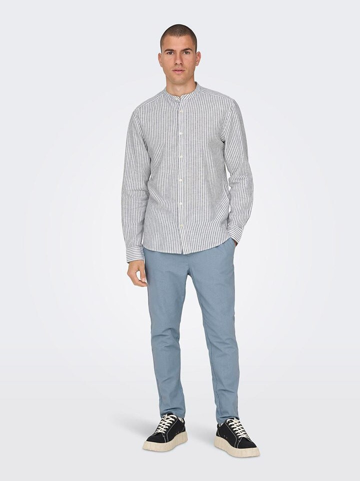 

Рубашка ONLY & SONS, цвет grau/weiß