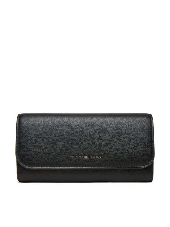 

Большой женский кошелек Th Flag Lrg Flap AW0AW17734 Tommy Hilfiger, чёрный