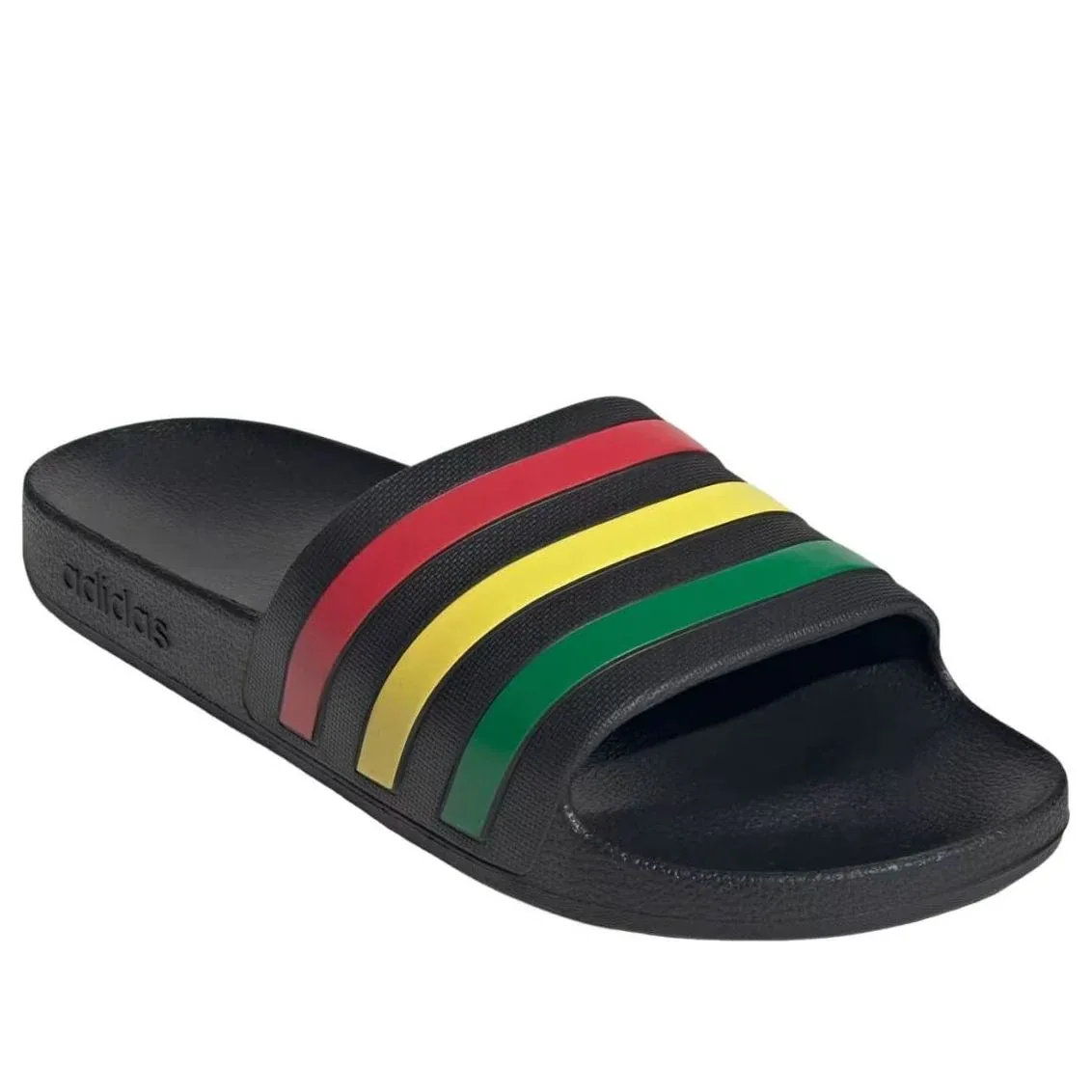 Шлепанцы Adidas Adilette Aqua Slides 'Core Black Green Ruby' — фото 4