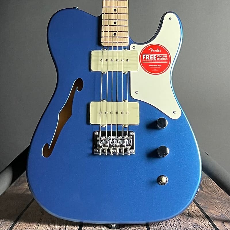 

Электрогитара Squier Paranormal Cabronita Telecaster, Thinline, Maple Fingerboard- Lake Placid Blue