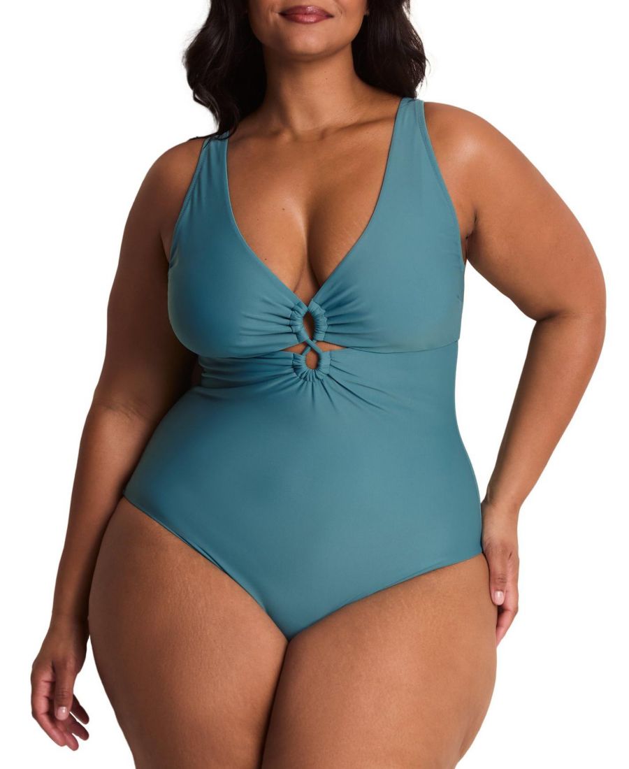 

Слитный купальник Elizabeth Swimwear Smoothing One Piece больших размеров Adore Me, Dark blue, Синий, Слитный купальник Elizabeth Swimwear Smoothing One Piece больших размеров Adore Me, Dark blue