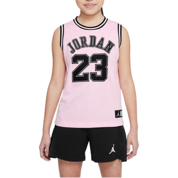 Детская баскетбольная рубашка Jordan Kids, цвет Pink — фото 4