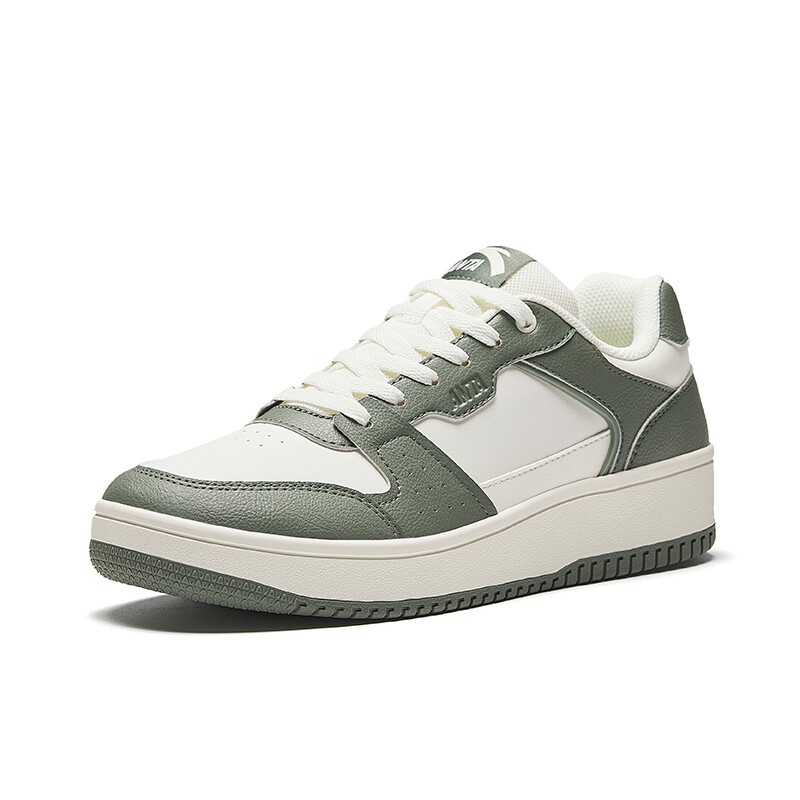 Кроссовки ANTA Skateboarding Shoes Men Low-top Ivory/Plain Brocade Green, слоновая кость/зеленый — фото 2